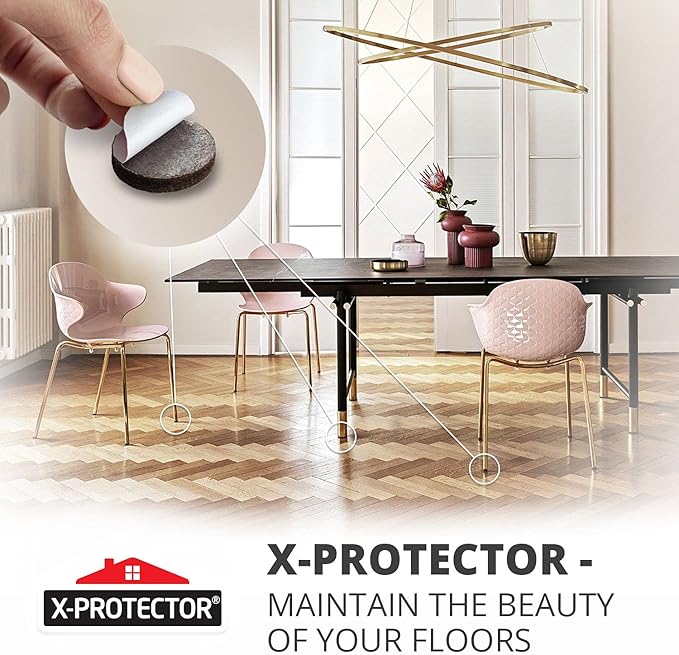 X-PROTECTOR 357 pcs Premium Huge Pack Felt Furniture Pads! Quantity of - Image 6