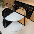 2 Tier Bathroom Counter Organizer, Standing Rack Cosmetic Holder, Wood Bathroom - Image 8