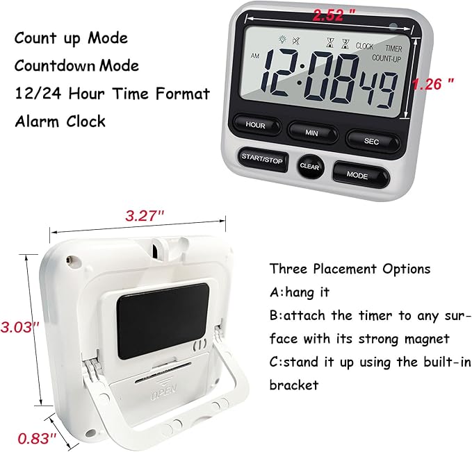 Digital Dual Kitchen Timer - Image 2