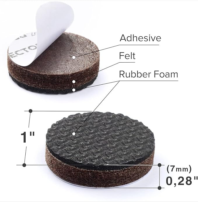 Non Slip Furniture Pads 36 pcs 1" X-Protector - Image 3