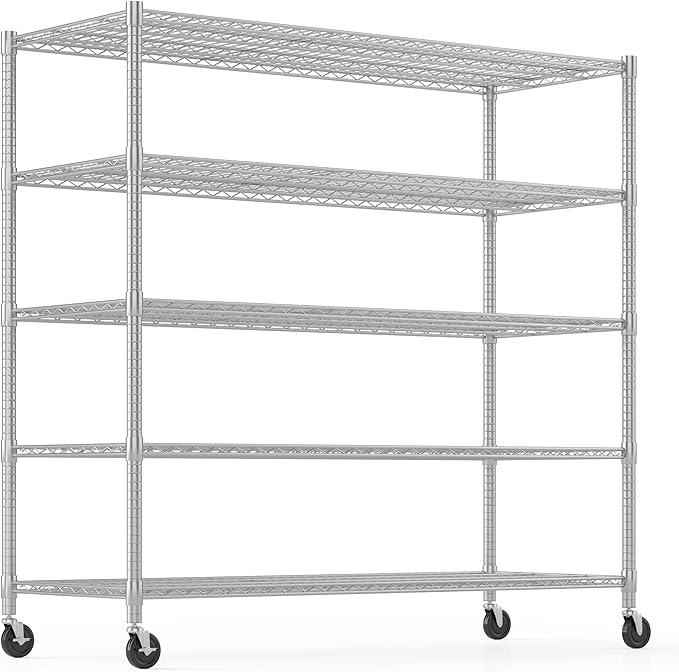 Himimi 60" W Storage Shelves, 5-Tier Wire Shelving by Himimi