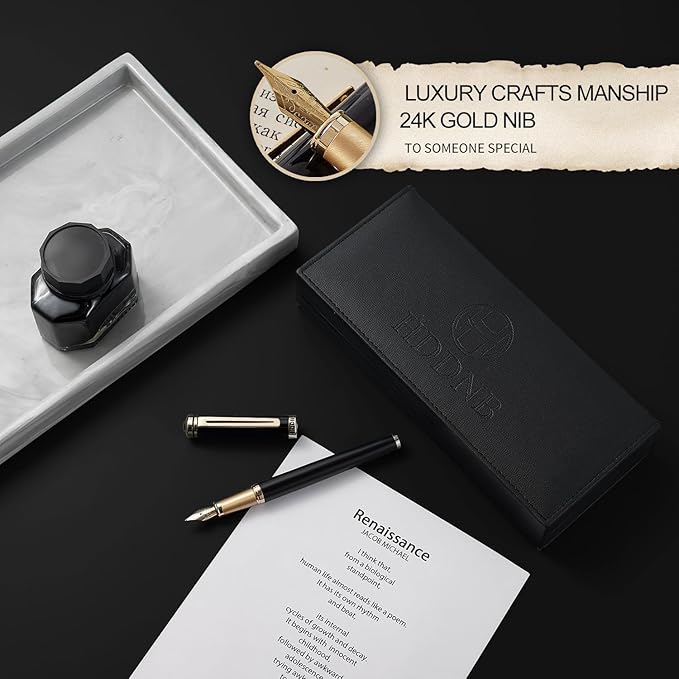 HDDNB Black Luxury Fountain Pen Set - Image 4