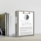 Ospelelf 3 Ring Binder With Clipboard 1 Inch Leather - Image 2