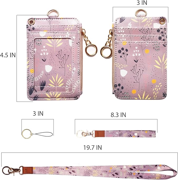 bolimoss Wallet Lanyard for id Badges, lanyards for id Badges for Women - Image 2