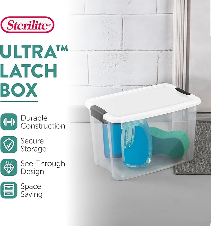 Sterilite 4-Pack 70 Quart & 6-Pack 30 Quart Ultra Latching Box, and Office - Image 2