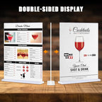 xydstay 12pack Acrylic Sign Holder 8.5 X 11, Vertical T Shape Clear Plastic - Image 7