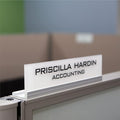 Printex Design - Personalized Office CUBICLE Name Plate & Sign. Modern Aluminum by PRINTEXDESIGN