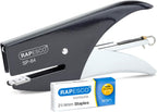 Rapesco 1267 SP-64 Stapling Plier and 1000 Type 21/4mm Staples, 12 Sheet Capacity, Black