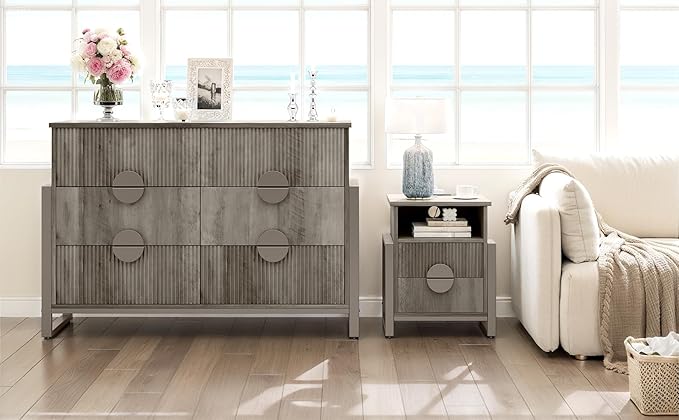 LGHM Fluted Dresser for Bedroom - Image 8