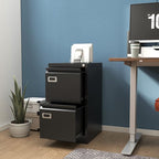 PEUKC 2-Drawer File Cabinet, 16.3" Deep Vertical Metal Filing Cabinet - Image 7