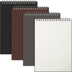 Engrowtic 3 Pack Graph Paper Spiral Notepad A5 Top Wirebound Notepad Grid by Engrowtic