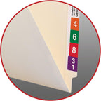 Smead End Tab File Pocket, Shelf-Master® Reinforced Straight-Cut Tab, 1 Pocket, Letter Size, Manila, 50 per Box (24115)