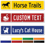 Custom Street Sign, Address Sign, 8 Colors, Reflective Option, Mounting Options by MySignCenter