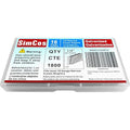 SimCos 18 Gauge 1/4" Narrow Crown Staples, Galvanized Upholstery Staples by SimCos