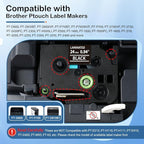 Labelife 24mm Black Label Tape TZe-355 Compatible - Image 2