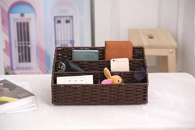 Boershun Mail Organizer Countertop, Mail Organizer, Mail Sorters, Magazine File - Image 2
