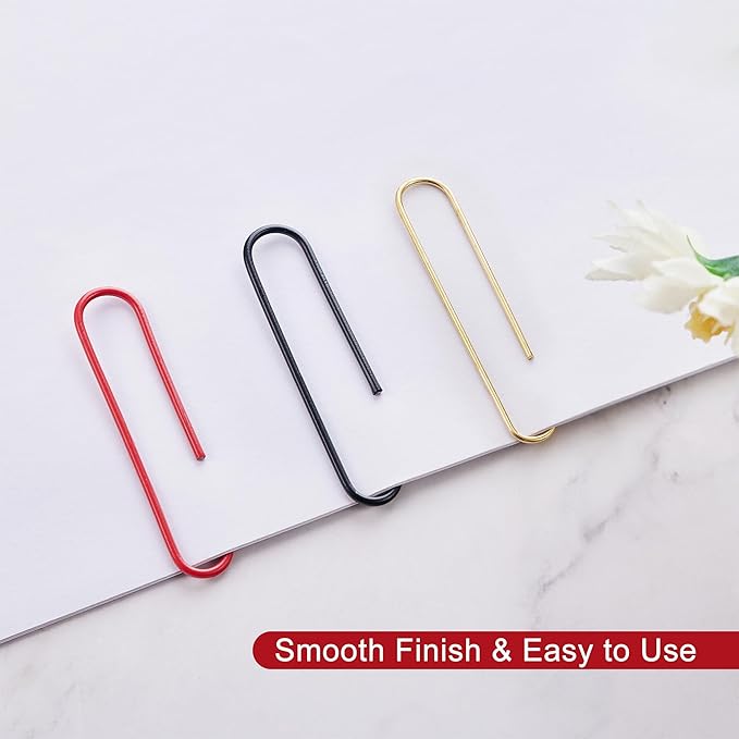 NEEWAY 200pcs Large Paper Clips, 2 Inch Jumbo Paper Clip, Ceative Colored - Image 4