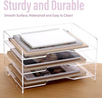 SANRUI Acrylic Paper Organizer Letter Tray - Image 6