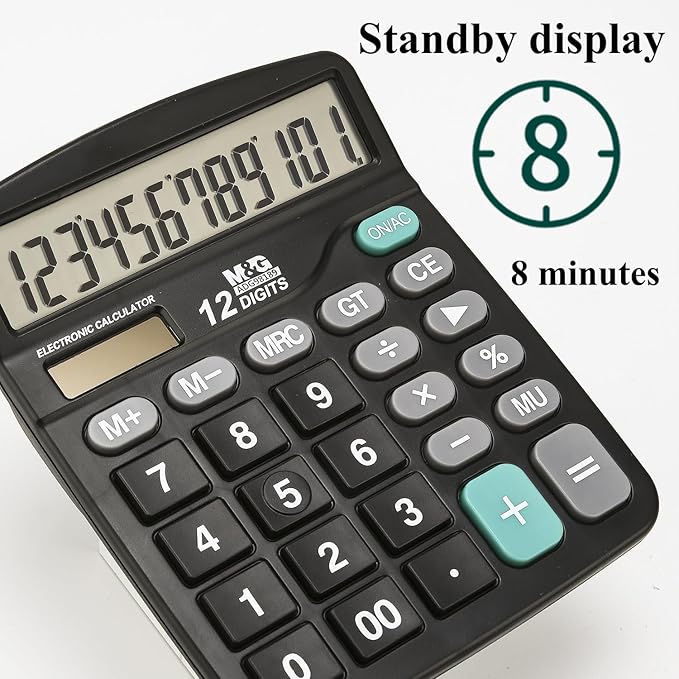 M&G Desk Calculator 12 Digit Office Calculators - Image 8