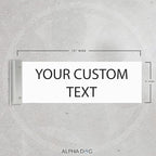 ALPHA DOG SIGNS Custom Projecting Hallway Nameplate, Personalized 2-Line Text - Image 2