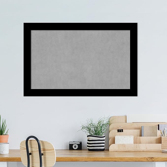 Amanti Art Black Framed Magnetic Board 29x45 Large Vision Board - Image 5