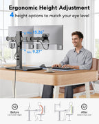 huanuo dual monitor mount with power outlet, computer, package contents