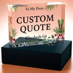 Personalized Gifts, Custom Quote Block Letter Board, Crystal-Clear Acrylic - Image 4