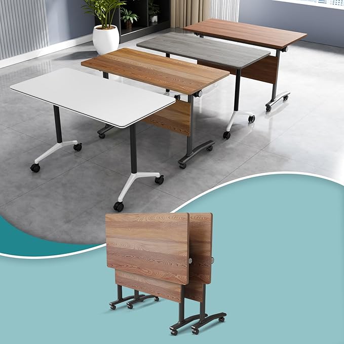 Conference Table Flip Top Mobile Conference Room Tables, Folding Conference by WYMHYZ