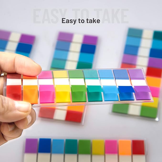 Golcellia 540 Pieces Transparent Sticky Notes Page Markers Book Tabs Sticky - Image 6