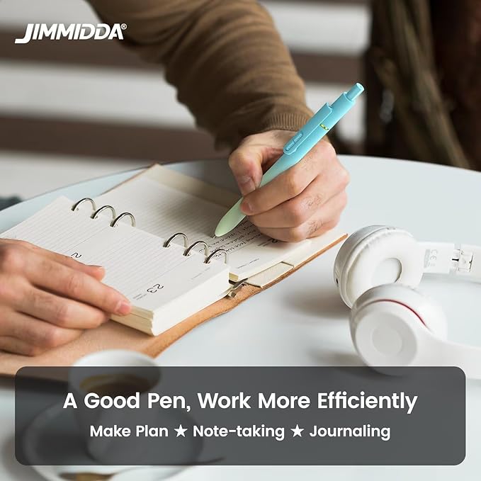 JIMMIDDA 8Pcs Black Gel Pens - Image 7