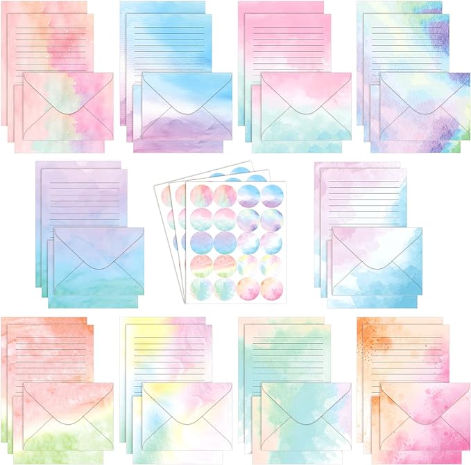TaoBary 160 Pcs Stationery Paper Set 50 Double Sided Stationery Papers by TaoBary