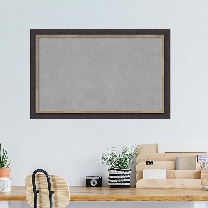 Amanti Art Black Framed Magnetic Board 29x45 Large Vision Board - Image 5