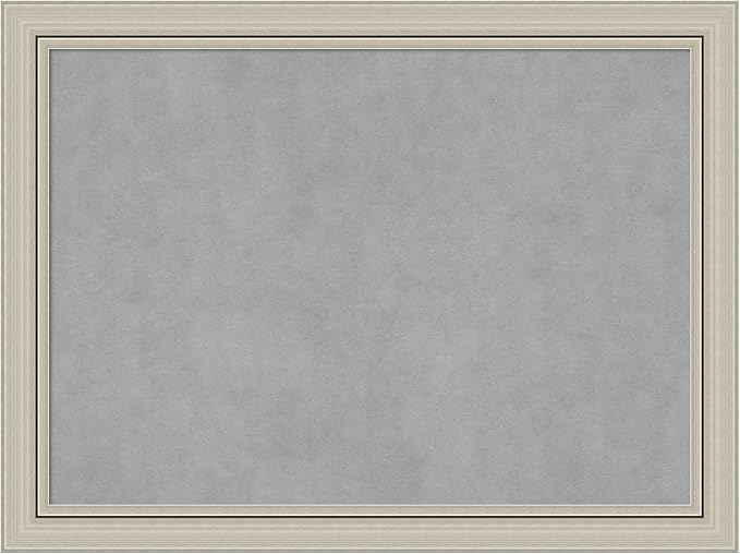 Amanti Art Silver Framed Magnetic Board 24x32 Medium Vision Board by AmantiArt