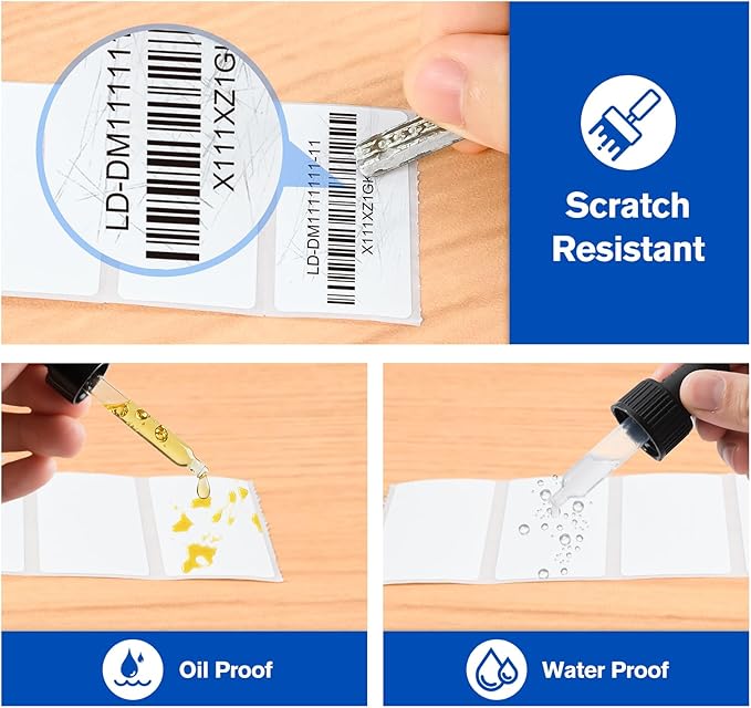 L LIKED 1" x 2" Blank Removable Labels - Image 5