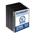 Samsill 0.5 Inch 3 Ring Binder, Made in USA, Economy Round Ring, 100 Sheet by Samsill