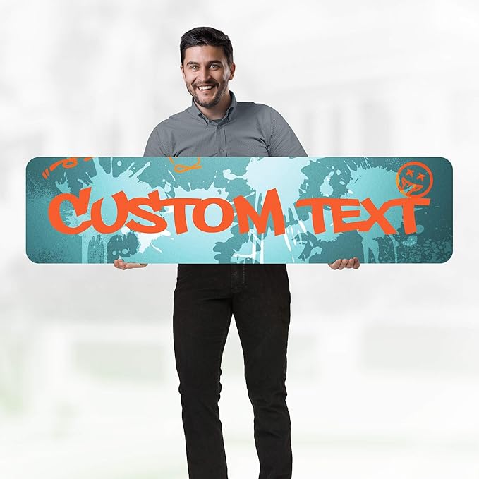 Custom Sign, Custom Street Sign, 11 Font Colors, 13 Font Styles, 4 Hole Options - Image 2