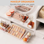 Criusia 30 Pack Large Clear Plastic Drawer Organizer Bins - Image 5