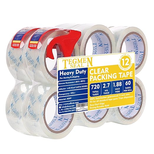 TegmenSeal Heavy Duty Clear Packing Tape by Unknown