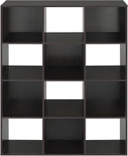 Whitmor 12 Cube Bookcase, 4 Tier Stackable MDF Bookself, Open Storage Display - Image 6