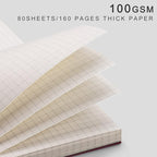 EMSHOI Graph Paper Spiral Notebook 5.7" x 8.22" - Image 3