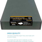 Lineco Museum Archival Storage Box, 11.75x18.25x3 in. Drop Front Design. - Image 3