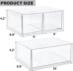 Prsildan Acrylic Drawer Makeup Organizer - Image 3