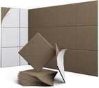 UNECHO 12 Pack 12" X 12" X 0.4" Acoustic Panels by UNECHOACOUSTIC