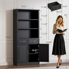 BORNOON 71.4" Tall Bookshelf - Image 2