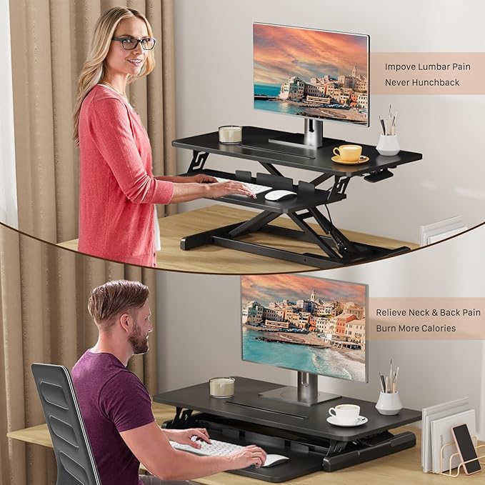 JOY worker Standing Desk Converter, Desktop Workstation Riser - Image 5