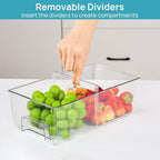 Vtopmart Clear Stackable Storage Drawers Set of 5, Easily Assemble Acrylic - Image 7