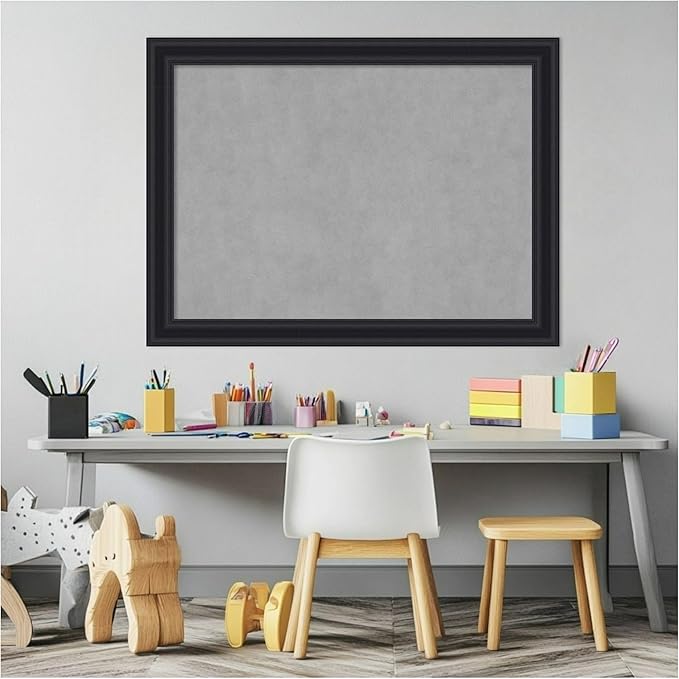 Amanti Art Black Framed Magnetic Board 24x32 Medium Vision Board - Image 5