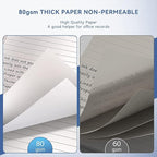 8 Pack Note Pads 5 x 8 Inch Small Legal Pads 5 x 8 White Notepad 5 x 8 - Image 4