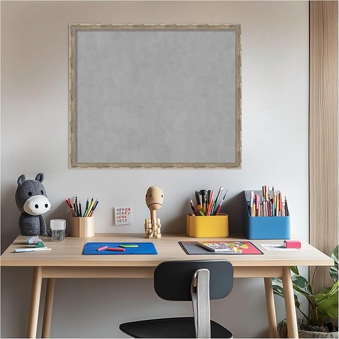 Amanti Art Silver Framed Magnetic Board 22x26 Medium Vision Board - Image 6