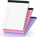3 Pack Legal Pads 8.5 x 11 College Ruled Colored Note Pads 8.5" x 11" Lined by Nichela